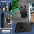 thumbnail image 2 of Funda de teléfono Spigen Tough Armor para Pixel 7 (2022) - Negra, 2 of 7