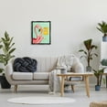 thumbnail image 3 of Stupell Industries Flamingo Using Retro Telephone Patterned Flower Motif Graphic Art Metallic Gold Floating Framed Canvas Print Wall Art, Design by Amelie Legault, 3 of 5