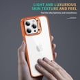 thumbnail image 3 of for iPhone 15 Pro Case Clear Shockproof Anti-Scratch Cover Protect Camera Lens iPhone 15 Pro Phone Case with Ring Stand Slim Orange Rugged Heavy Duty Protection (Orange), 3 of 14