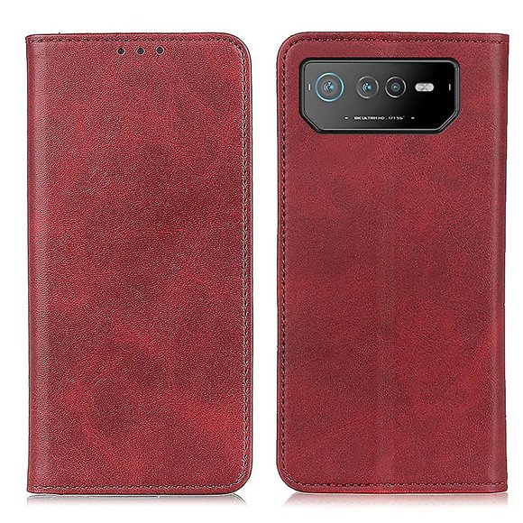 For Asus ROG Phone 6 5G Magnetic Stand Wallet Case Split TPU Full Protection Phone Cover