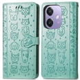 thumbnail image 3 of Funda Cartera FOXDOCK para OPPO A3 4G , Flip PU con Relieve de Gatos y Perros, Tarjetero y Soporte, 3 of 6