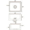 thumbnail image 2 of FSGSB4030-GPBL Acantha 30 Polished Granite Single Bowl Farmer Sink  GPBL, 2 of 2