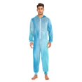 thumbnail image 2 of IAUYY Unisex Adult Onesie Pajamas Ultra-Soft Crystal-Soft Fabric, Halloween Adult Onesie Pajamas Adults,With a Zipper Plus Size Onesie Pajamas, A Translucent, 2 of 7
