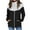 Black, variant on IROINNID Women's Autumn Warm Mid-Length Jacket Solid Color Zip Up Long Sleeve Outwear, Coffee