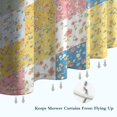 thumbnail image 6 of Pioneer Flower Floral Print Pattern Shower Curtain 72"x72", Bathroom Decorative Shower Curtain Set with 12 Hooks, Waterproof Washable, 6 of 6