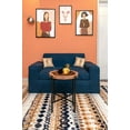 thumbnail image 5 of Furnishmyplace Furnish My Place Geometric Rug - Peach, Distressed Area Rug 3'6"x5'6", 5 of 7
