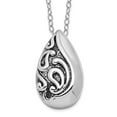 thumbnail image 6 of Sterling Silver Antiqued Teardrop Ash Holder 18in. Necklace and Pendant, 6 of 7