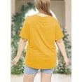 thumbnail image 4 of XCHQRTI Kindness Womens Shirt Plus Size Graphic Tees Short Sleeve Summer Casual T Shirt, 4 of 7