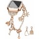 thumbnail image 1 of Kompatibel med Apple Watch 38mm 40mm 41mm 42mm, Bling Armband med Glitter Skal Inbyggt Skärmskydd, Utbytbara Berlocker Dr Rose Gold, 1 of 5