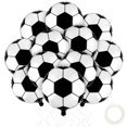 thumbnail image 1 of Globos de fútbol Durony de aluminio Mylar de 18 cm para decoración de fiestas, 1 of 7