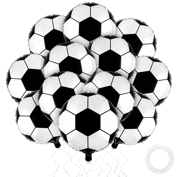 Globos de fútbol Durony de aluminio Mylar de 18 cm para decoración de fiestas