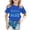 Blue, variant on Girls Autism Awareness Support Theme Tee Inspirational Letter Print Casual Crewneck Short Sleeve Tops Pullover Shirt Support Event T-Shirt