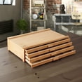 thumbnail image 7 of 7 Elements 4 Drawer Wooden Artist Storage Supply Box for Pastels, Pencils, Pens, Markers, Brushes and Tools, 7 of 7
