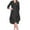 Black Dress for Women, variant on Women's Plus Size Chiffon Dress Sets Floral Lace Splicing Elegant Casual Playwear Long Sleeve Spring Scoop Neck Trendy Girls Black L