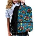 thumbnail image 2 of Uorisanigo Red Tractor Printed Backpack Schoolbags 17 Inch for Kindergarten, Preschool, Elementary Kids Children Travel Casual Daypack with Adjustable Shoulder Straps Large Capacity, 2 of 6