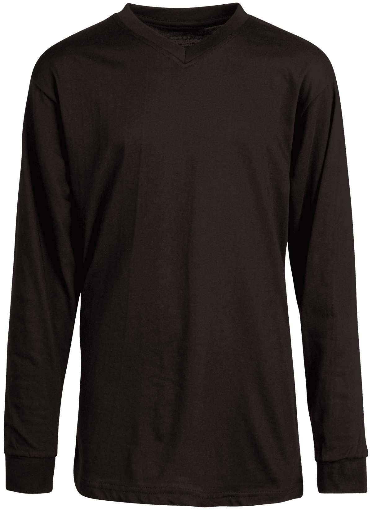 Solid Basic Tagless V-Neck Knit Top 4 Pack Galaxy by Harvic Boys' Long Sleeve Tee Shirt 