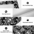 thumbnail image 6 of Horrible Skull Outdoor Rug for Patio/Deck/Porch, Non-Slip Large Area Rug 6 x 9 Ft, Halloween Black Flowers Skeleton Indoor Outdoor Rugs Washable Area Rugs, Reversible Camping Rug Carpet Runner, 6 of 8