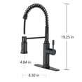 thumbnail image 3 of KOFUN Touch Kitchen Faucet, Kitchen Sink with Pull Down Sprayer, Brushed Nickel Stainless Steel Kitchen Faucets for Kitchen Sink, Touch Inductive Sensitive Faucet Mixer, 3 of 7