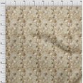 thumbnail image 3 of oneOone Viscose Chiffon Beige Fabric Flower Dress Material Fabric Print Fabric By The Yard 42 Inch Wide-A3O, 3 of 4
