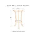 thumbnail image 3 of Ashley Enderton Accent End Table in Whitewash and Pewter, 3 of 4