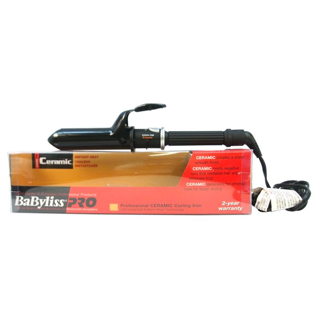 Babyliss PRO Professional Ceramic Curling Iron - Model # BABC150SC - Black by BaBylissPRO for Unisex