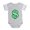 Heather Gray, variant on CafePress - Dollar Sign New_Bl - Cute Infant Baby Football Bodysuit