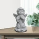 thumbnail image 4 of Figura de ángel hada de resina blanca, escultura de oración, decoración de escritorio, regalos Rezando, 4 of 9