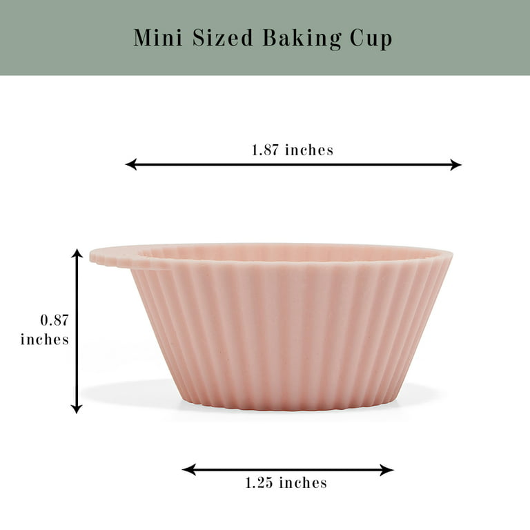 The Silicone Kitchen Reusable Silicone Baking Cups Silicone Muffin Liners for Cupcakes - BPA Free (12 Pack, Jumbo, Pink Gray Blue)