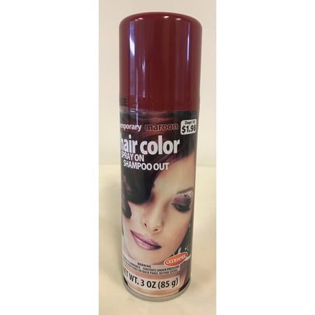 Goodmark Halloween Temporary Hair Color Spray Maroon Walmart Com