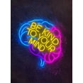 thumbnail image 3 of Craftnamesign Be Kind To Your Mind Neon Sign, Bedroom Girlcave Decor, 3 of 3