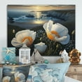 thumbnail image 2 of Designart White Flowers By The Coast III Canvas Wall Art, 2 of 5