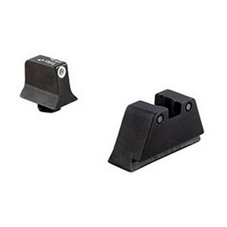 Trijicon Bright & Tough Night Sight Suppressor Set Glock 17-39 Models, White Front / Black Rear with Green Lamps (Best 22 Suppressor Review)
