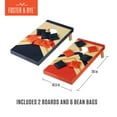 thumbnail image 6 of Foster & Rye Indoor Mini Cornhole Set Tabletop Bean Bag Toss Game - Portable Cornhole Set for Home, Office or Travel - 20 Inch by 10.5 inch, Bags Included, 6 of 8