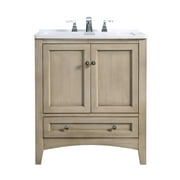 Stufurhome Delia 30 inch Off-White Laundry Utility Sink