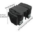 thumbnail image 2 of Bike Rear Rack Storage Bag Waterproof Reflective Bike Saddle Storage Bag Long (Black) One Size, 2 of 5