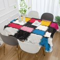 thumbnail image 2 of Yayeee Tablecloths 60" x 108" Rectangle Wrinkle Resistant Party Table Cover, White Checkered Pattern, 2 of 8