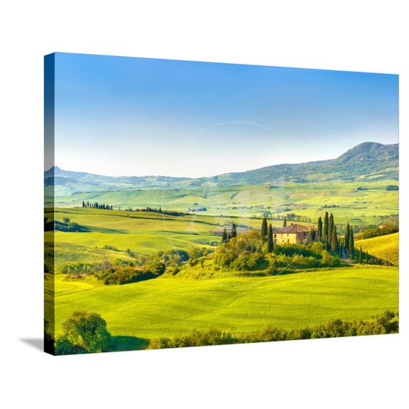 Beautiful Landscape in Tuscany, Italy, Scenic Stretched Canvas Wall Art by sborisov Sold by ArtCom