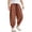Coffee, variant on LYHaoo Boys Washed Crinkle Jogger Pants Loose Fit Casual Trousers For Kids Breathable Soft Elastic Waistband Streetwear School Pants for Boys(Black)