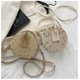 thumbnail image 2 of Xiao Hua Bolso de hombro tejido para mujer, bolso de mano y neceser, elegante bolso de playa de verano, 9,9 x 7,9 x 15,4 cm (blanco G), 2 of 5