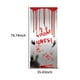 thumbnail image 1 of Window Sticker Scary No One Leaves Glass Window Decal Creepy Window Clings for Halloween Dress Up Halloween Gift Decoration, 1 of 5