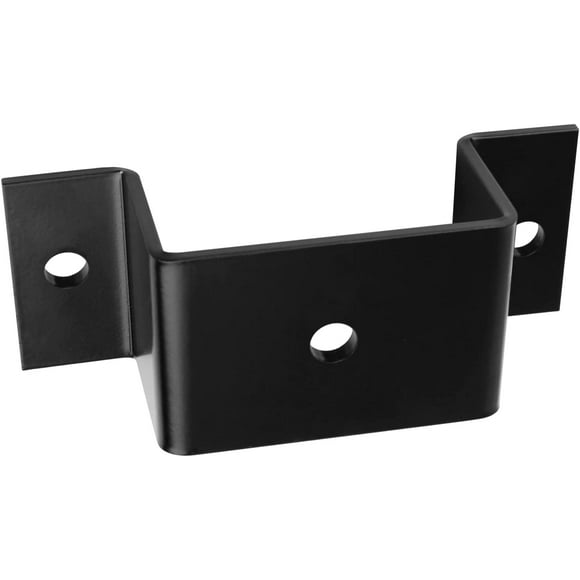 PinesC 4 PCS Trailer Stake Pocket Brackets, Fit 2x4 Uprights or Steel Stake Posts, Steel Thick 4mm, Straight Trailer Stake Pocket Studs 3/8" Holes for Mounting(Bracket Inner Size: 1-5/8"