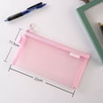 thumbnail image 4 of Large Pencil Case Clearance, Transparent Mesh Pencil Bag Large Capacity Zipper Storage Bag Student Exam Special Portable Pencil Bag Stationery Bag Back to College, 4 of 6
