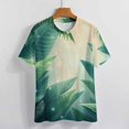 thumbnail image 4 of Palm Print T Shirts Basic T-Shirt Short Sleeve Ladies Tee Shirt Summer Graphic Clothing, 4 of 5