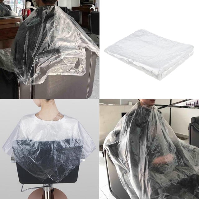 200 piezas desechables para el cabello, vestidos para teñir el cabello, capas de peluquero, tela shamjiam Capa de corte de pelo desechable