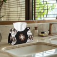 thumbnail image 5 of COEQINE Tissue Holder Dispenser Creative Napkin Tissue Box Holder PU Leather Stylish Rectangle Tissue Case Organizer Decorative Accessories for Home Decoration, Southwest American Tribal Brown Black, 5 of 7