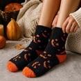 thumbnail image 4 of Evdexr Halloween Fuzzy Socks for Women Soft Cozy Slipper Fluffy Warm Fleece Socks Winter 2026 Sleeping Lounge Causal Sock, 4 of 6