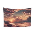 thumbnail image 1 of ZICANCN Funny Tapestry for Bedroom Aesthetic,Fantasy Sunset River Pattern Wall Tapestry for Living Room 60x40 Inches, 1 of 8