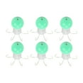 thumbnail image 3 of Squid Umbrella Hook, Strong Bearing Capacity Portable Exquisite Simple Operation Stainless Steel Squid Hook  For Sea Fishing Emerald Green,Light White, 3 of 8