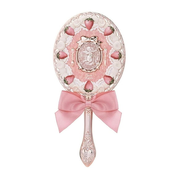 Espejo de mano Flower Knows Strawberry Cupid, estilo vintage