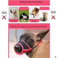 thumbnail image 3 of Jinsinto Dog Muzzle Breathable Mesh And Durable Nylon Muzzle Soft Pad, L, Red, 3 of 5